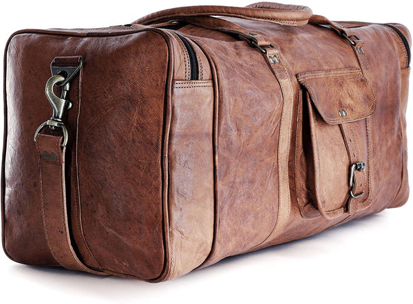 GrassLanders Weekender- 25'' Leather Duffle Bag