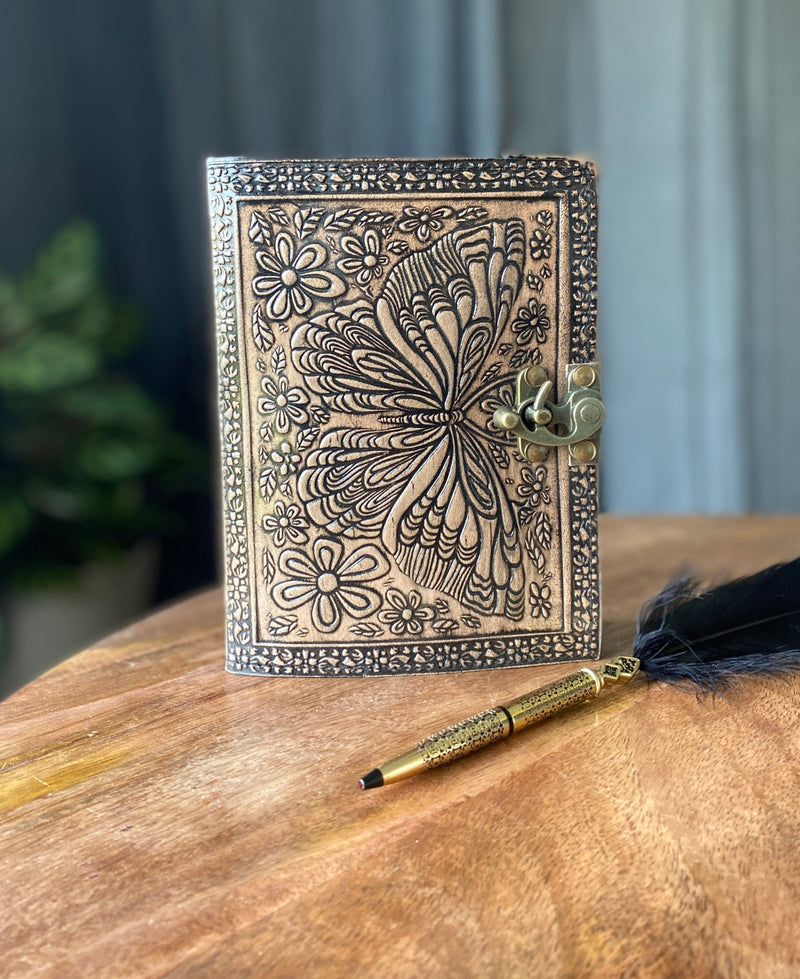 Butterfly Leather Journal | 240 Pages