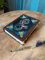 DND Dragon Multicoloured Pure Leather Journal  | Handstitched Journal