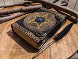 10"x7" Fat Pentagram Leather Journal | 400 Pages