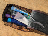 New Toiletery Bag | Full Grain Leather | Water Resistant Lining Inside