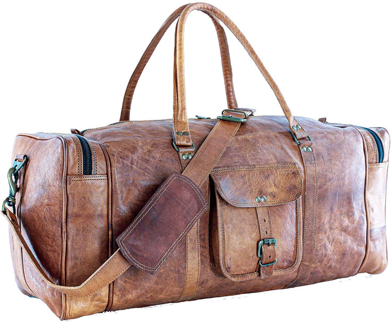 GrassLanders Weekender- 25'' Leather Duffle Bag