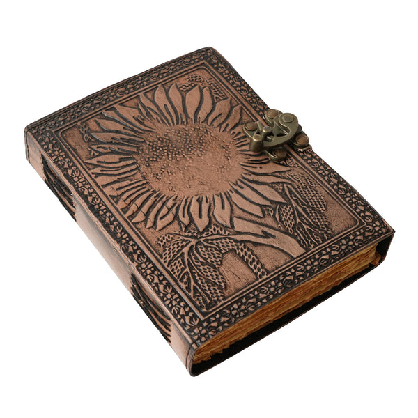 Sunflower Leather Journal | 240 Pages