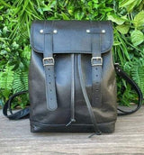 GrassLanders Leather Backpack Women's Leather Laptop  Backpack | Floral lining