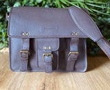GrassLanders-Au Leather Bag Brown 12" Veg Tanned Leather Satchel | 2 Colours