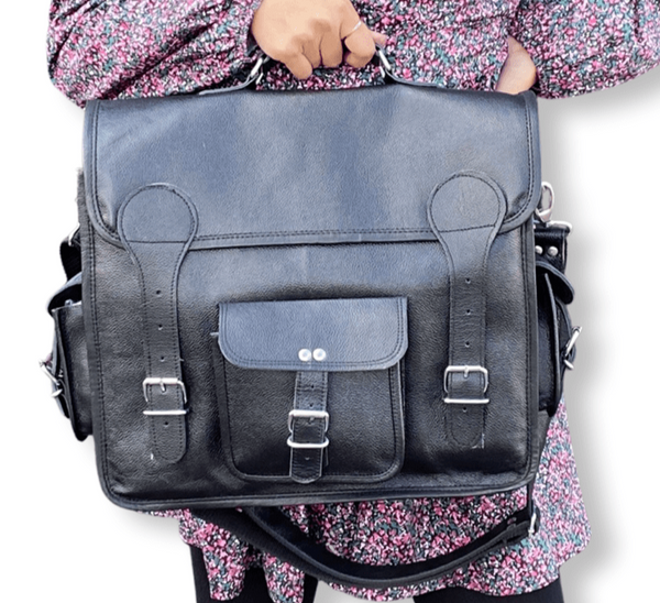 GrassLanders-Au Leather Bag Rambo Leather Laptop Bag | Fits 15'' Laptop