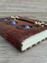 GrassLanders Leather Journal Choose any 3 Stones | 10 inch leather book