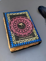 GrassLanders-Au Leather Journal Jesus Multicoloured Pure Leather Journal  | Handstitched (new!)