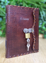 GrassLanders Leather Journal Lock n Key Leather Journal | 5 Colour Choices